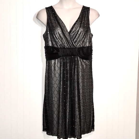 Studio 1940 Dresses & Skirts - Sparkle black dress lined like new plus size